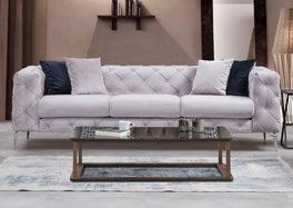 Atelier Del Sofa Como - Sofá de 3 plazas - Gris claro